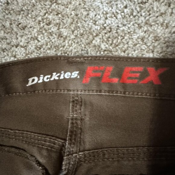 Dickies Flex Tough Max Pants Mens 32x30 Brown Relaxed Fit Work Cargo Utility - Picture 4 of 12